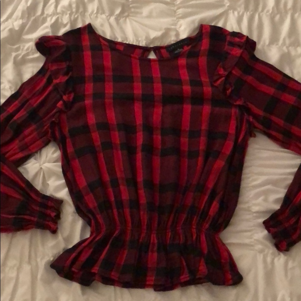 Revolve - Millie Ruffle Blouse - Picture 3 of 3